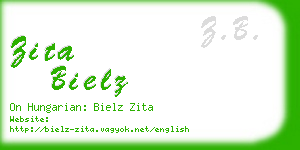 zita bielz business card